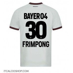 Bayer Leverkusen Jeremie Frimpong #30 Seconda Maglia 2023-24 Manica Corta